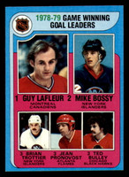 1979-80 Topps #7 Guy Lafleur/Mike Bossy/Bryan Trottier/Jean Pronovost/Ted Bulley LL Near Mint 