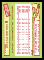 1985 Topps Tiffany #335 Bruce Benedict NM-Mint 