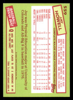 1985 Topps Tiffany #559 Jay Howell NM-Mint 