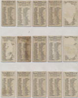 1888 Allen & Ginter N22 Racing Colors Of The World 23/50 Boarders &  9/50No Boarders   #*