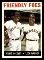 1964 Topps #41 Willie McCovey/Leon Wagner Friendly Foes Excellent+  ID: 368323