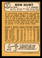 1968 Topps #15 Ron Hunt Ex-Mint 