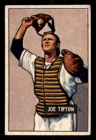 1951 Bowman #82 Joe Tipton Paper Loss on Back Athletics  ID:369064