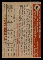 1952 Topps #124 Monte Kennedy Good  ID: 369188