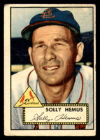 1952 Topps #196 Solly Hemus Good RC Rookie  ID: 369217