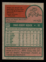 1975 Topps Mini #297 Craig Kusick Near Mint RC Rookie  ID: 370991