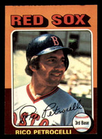 1975 Topps Mini #356 Rico Petrocelli Miscut Red Sox