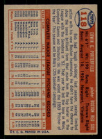 1957 Topps #118 Bob Porterfield Excellent 