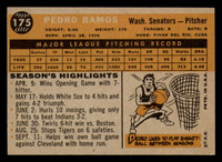 1960 Topps #175 Pedro Ramos Ex-Mint  ID: 371820