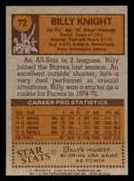 1978-79 Topps #72 Billy Knight Near Mint 