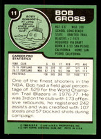 1977-78 Topps #11 Bob Gross Near Mint RC Rookie  ID: 371980