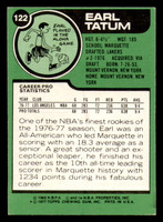 1977-78 Topps #122 Earl Tatum Near Mint  ID: 372222
