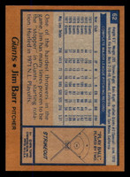 1978 Topps #62 Jim Barr Ex-Mint  ID: 372286