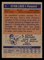 1972-73 Topps #2 Stan Love Near Mint  ID: 373245