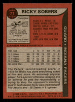 1979-80 Topps #71 Ricky Sobers Near Mint  ID: 373569