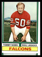 1974 Topps #160 Tommy Nobis Miscut Falcons ID:373830