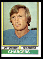 1974 Topps #101 Gary Garrison Miscut Chargers