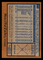 1978 Topps #171 Pat Zachry Near Mint+ 