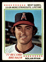 1978 Topps #6 Nolan Ryan RB Very Good  ID: 375378