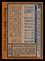 1978 Topps #173 Robin Yount UER Ex-Mint  ID: 375447