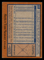 1978 Topps #450 Tom Seaver Excellent+  ID: 375467