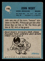 1964 Philadelphia #190 John Nisby Very Good 