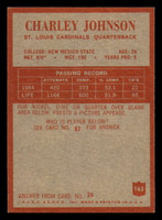 1965 Philadelphia #163 Charley Johnson Ex-Mint  ID: 376022
