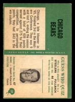1966 Philadelphia #27 Bears Team Very Good  ID: 376066