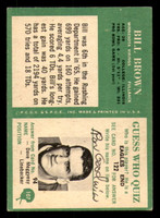 1966 Philadelphia #107 Bill Brown Poor  ID: 376114
