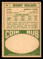 1968 Topps #54 Bobby Walden Very Good  ID: 376232