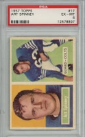 1957 Topps #17 Art Spinney PSA 6 EX-Mint 