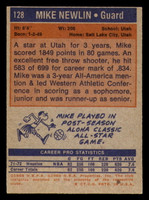 1972-73 Topps #128 Mike Newlin Near Mint RC Rookie  ID: 377670