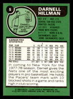 1977-78 Topps #5 Darnell Hillman Near Mint+  ID: 377879