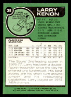 1977-78 Topps #28 Larry Kenon Very Good 