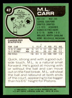 1977-78 Topps #47 M.L. Carr Near Mint RC Rookie  ID: 377942