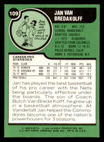 1977-78 Topps #109 Jan Van Breda Kolff Near Mint  ID: 378433