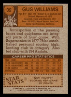 1978-79 Topps #39 Gus Williams Near Mint  ID: 378498