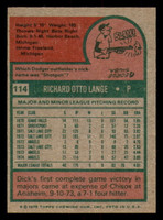 1975 Topps #114 Dick Lange NM-Mint  ID: 379518