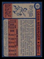 1974-75 Topps #23 Dean Meminger Near Mint+  ID: 379968