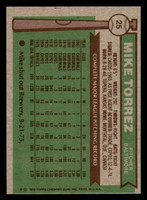 1976 Topps #25 Mike Torrez Near Mint 