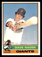 1976 Topps #54 Dave Rader Very Good 