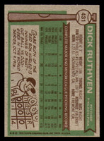 1976 Topps #431 Dick Ruthven Near Mint+  ID: 380771