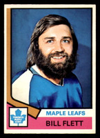 1974-75 O-Pee-Chee #64 Bill Flett Ex-Mint 