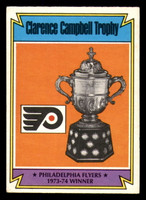 1974-75 O-Pee-Chee #253 Philadelphia Flyers Campbell Trophy Very Good 