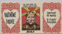 1963 Topps Valentine Foldee #44  3 Folds Sitting Bull, W C Fields, & John D. Rockefeller  #*sku35298