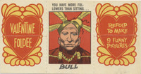 1963 Topps Valentine Foldee #44  3 Folds Sitting Bull, W C Fields, & John D. Rockefeller  #*sku35298