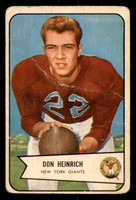 DELETE 382597 1954 Bowman #92 Don Heinrich Good RC Rookie SP 