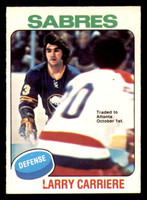 1975-76 O-Pee-Chee #154 Larry Carriere Excellent+ 