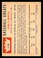1960 Fleer #15 Clark Griffith Ex-Mint  ID: 383275