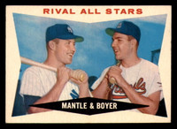 1960 Topps #160 Mickey Mantle/Ken Boyer Rival All-Stars Excellent+  ID: 383330
